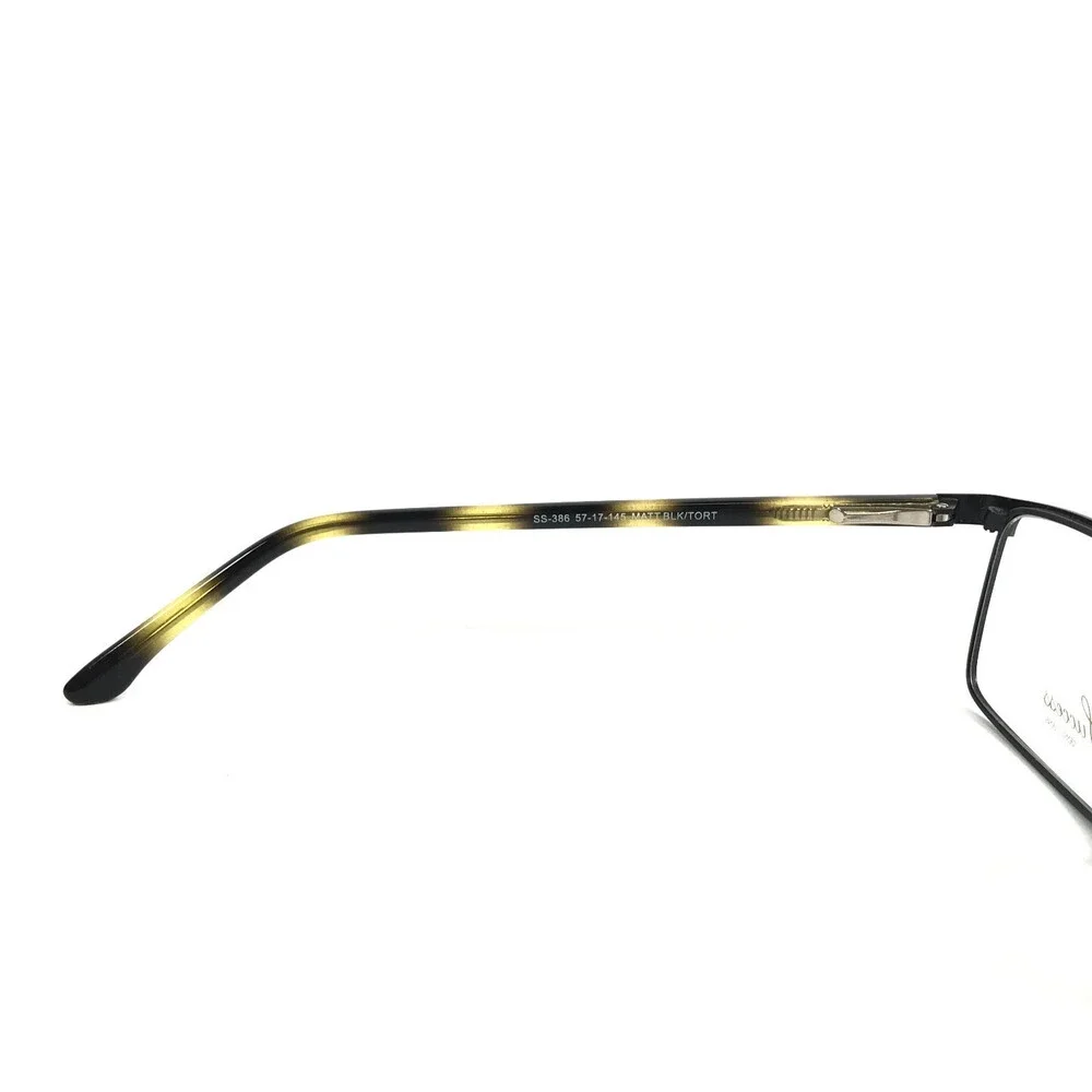 Success Eyeglasses Frames SS-386 MATT BLK/TORT Matte Black Tortoise 57-17-145